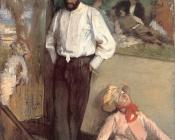 埃德加 德加 : 画家亨利·米歇尔·利维的肖像